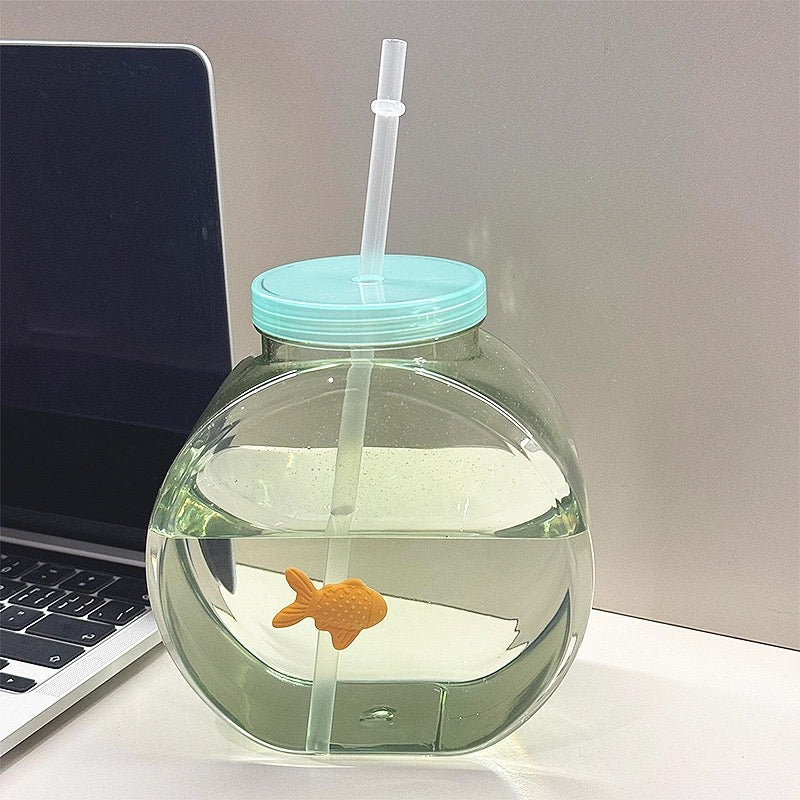 Cute goldfish water bottle.10