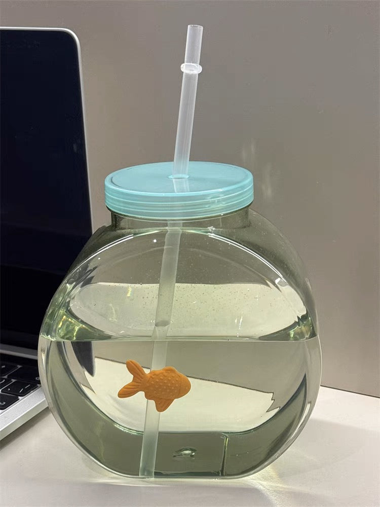 Cute goldfish water bottle.10