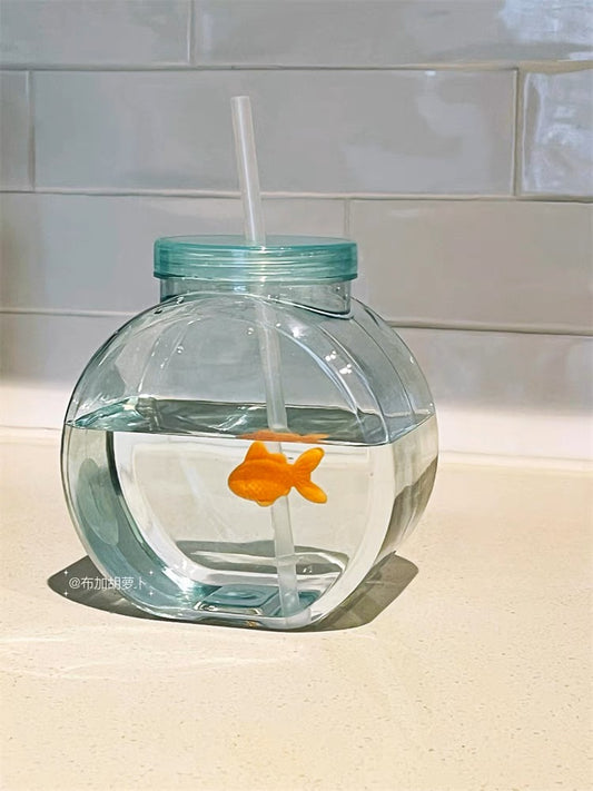 Cute goldfish water bottle.10