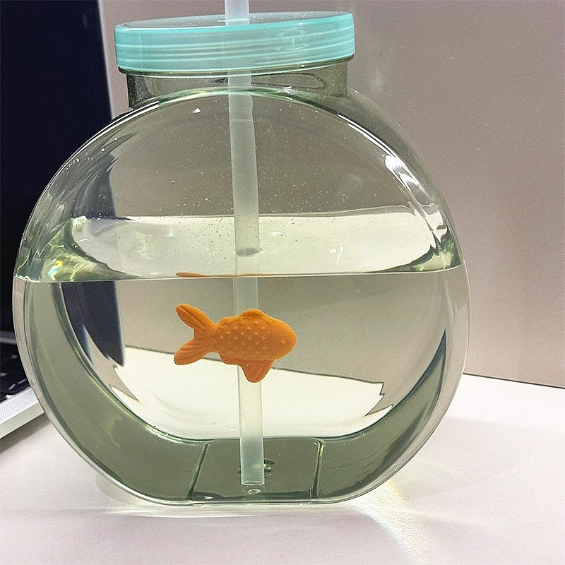 Cute goldfish water bottle.10