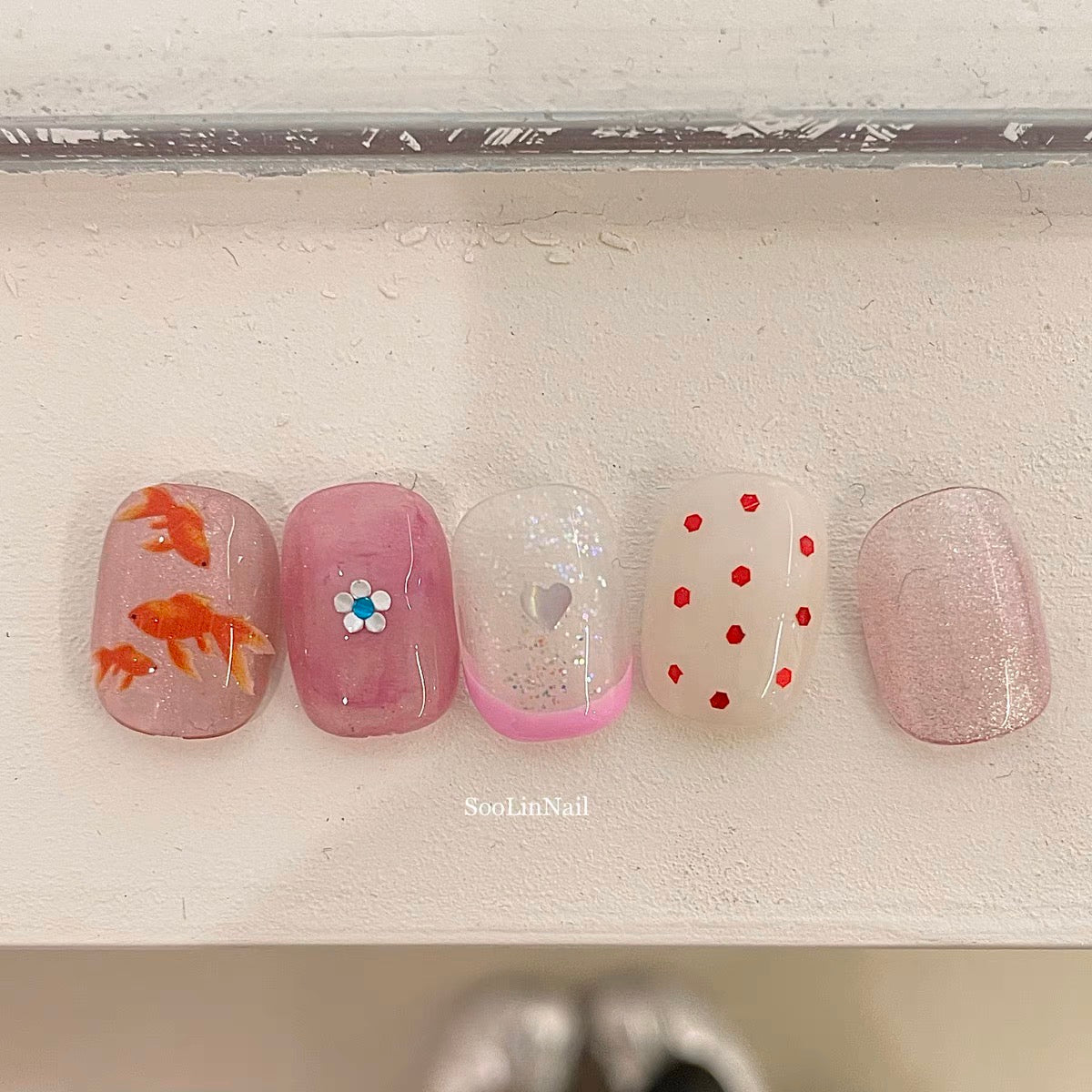 Goldfish nail stickers!