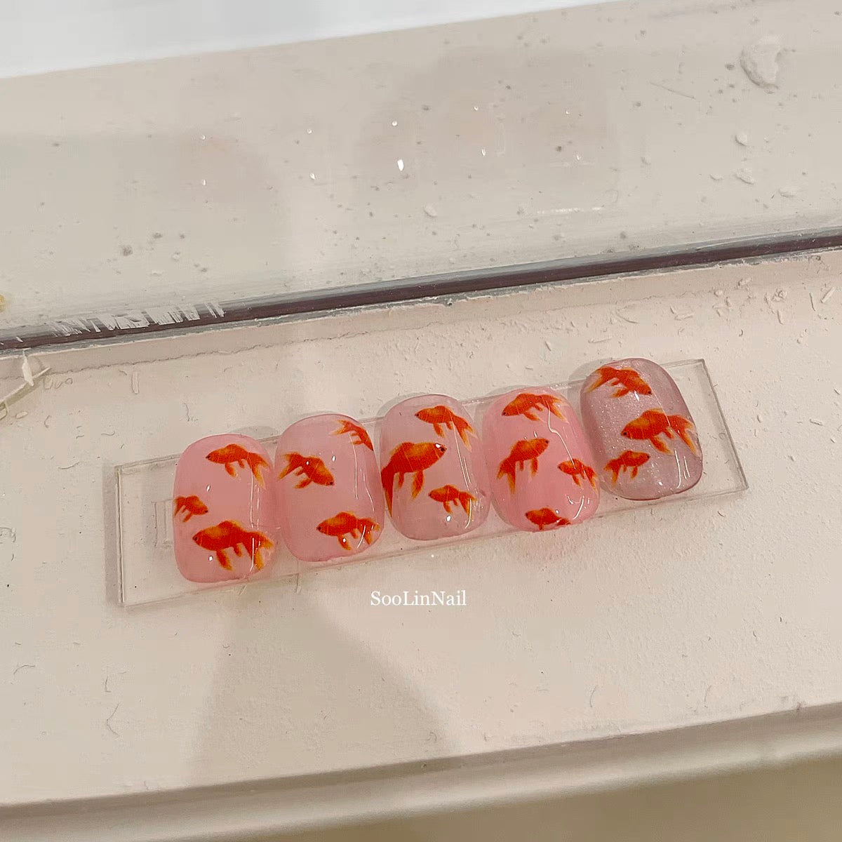 Goldfish nail stickers!