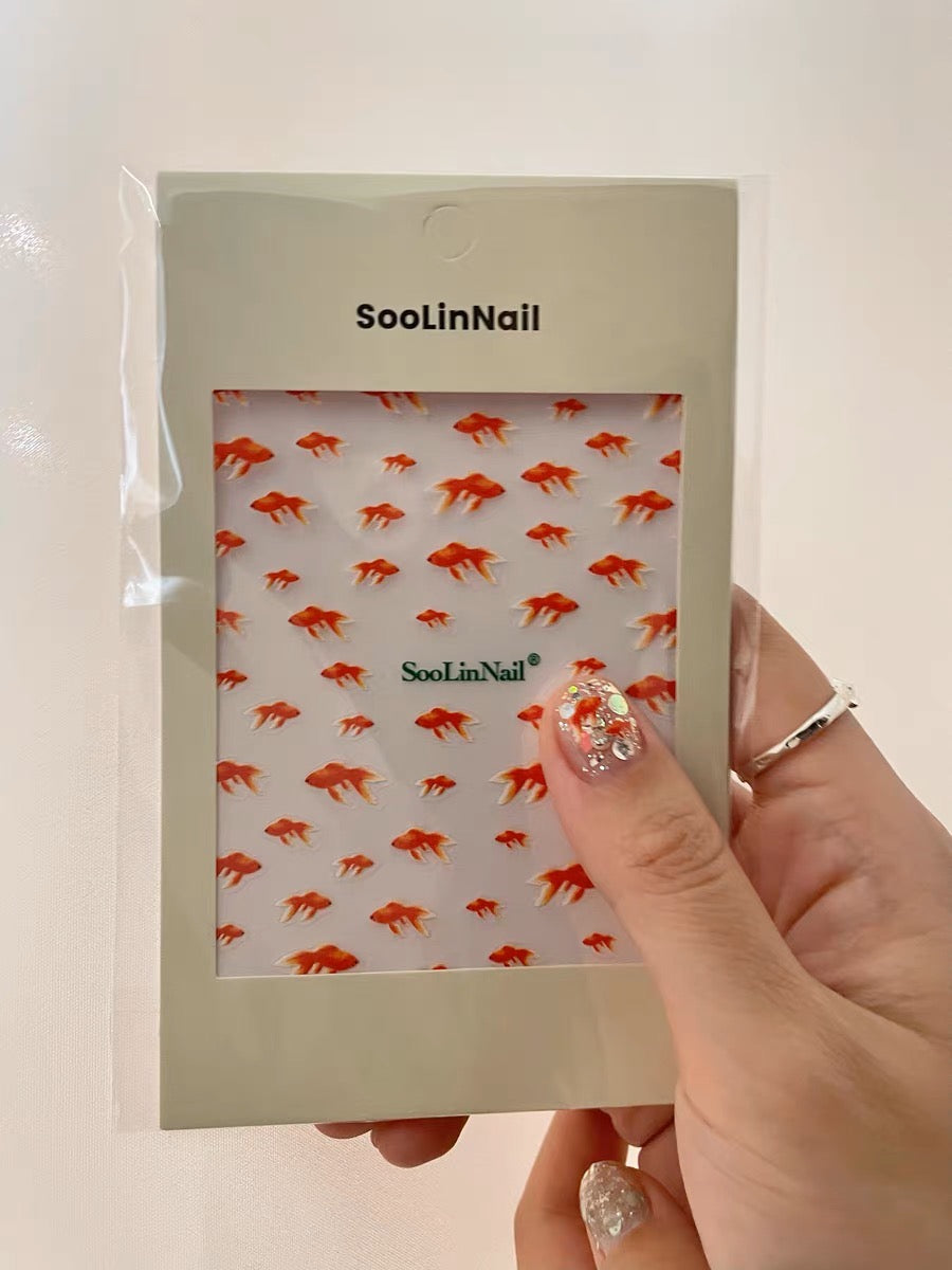 Goldfish nail stickers!