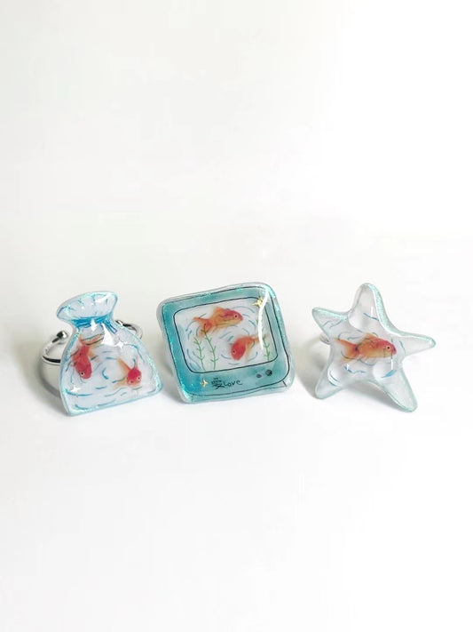 Goldfish Ring (Handmade)