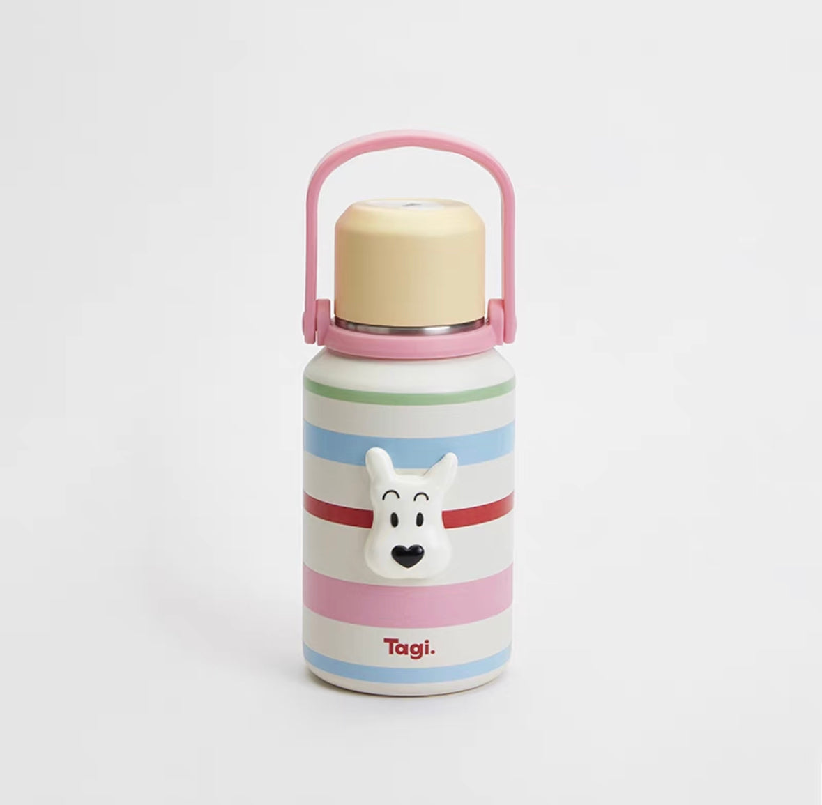 Tagi thermos cup.