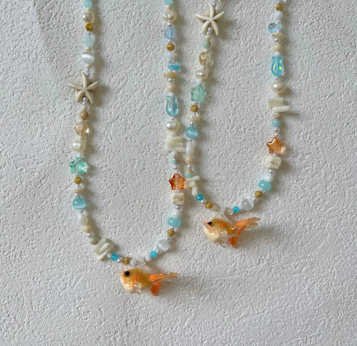 Goldfish necklace