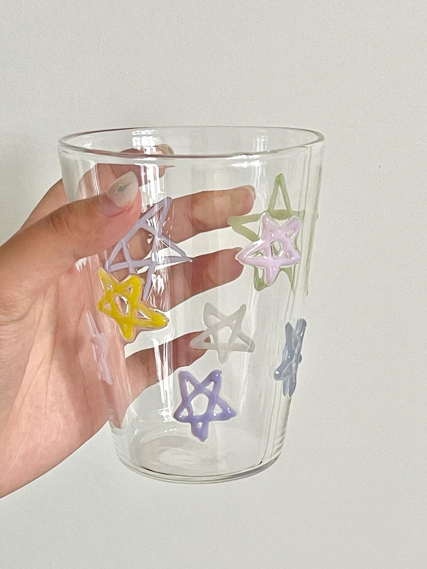 Star glass cup.