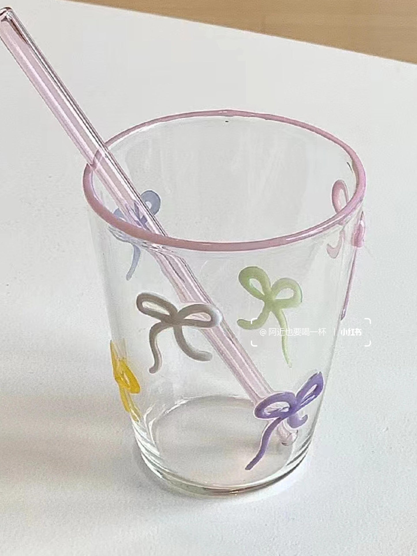 Star glass cup.